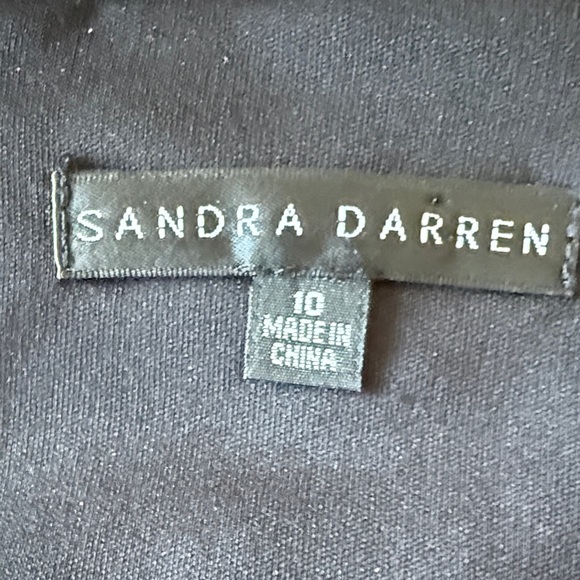 Chic Elegant Black and Silver Striped Dress, fully lined and flowy, no bra need - Picture 4 of 5